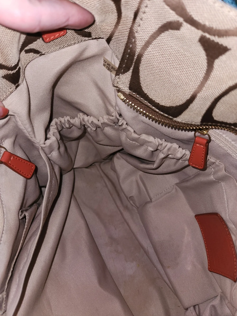 Rehab -Coach Lurex Signature Canvas Xlarge Tote